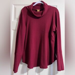 Wrangler Women's Burgundy Cowl Neck Sweater